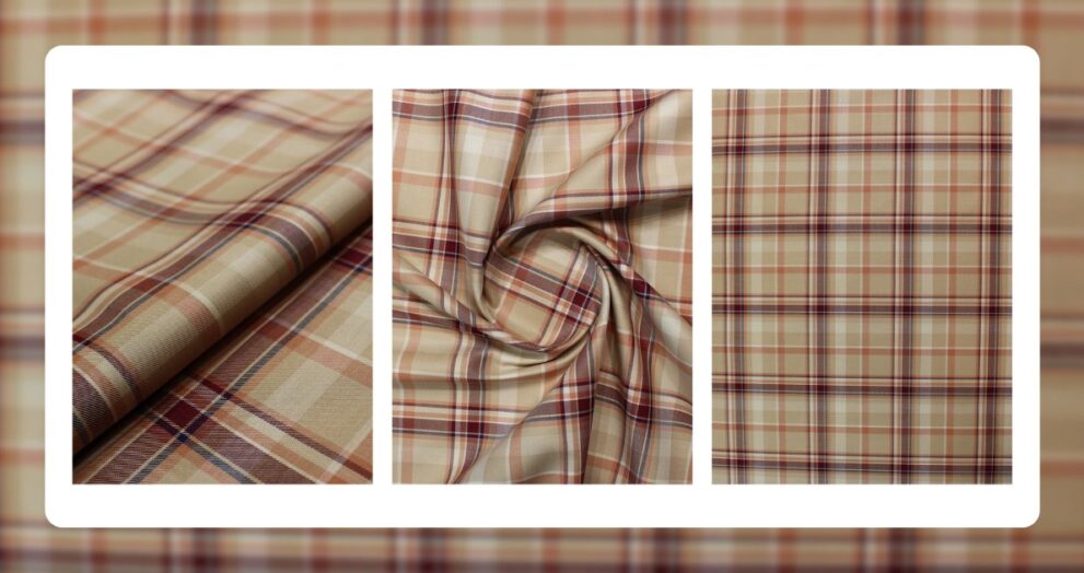 Sadev Fabric - From Casual to Formal Check Fabrics for Mens Fashion