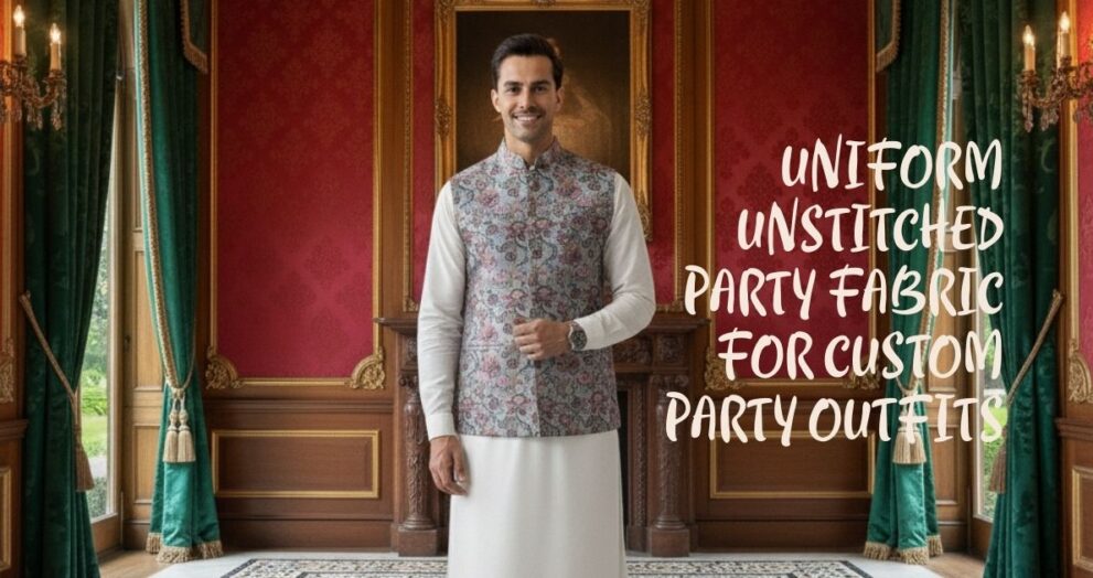 Uniform unstitched party fabric for custom party outfits