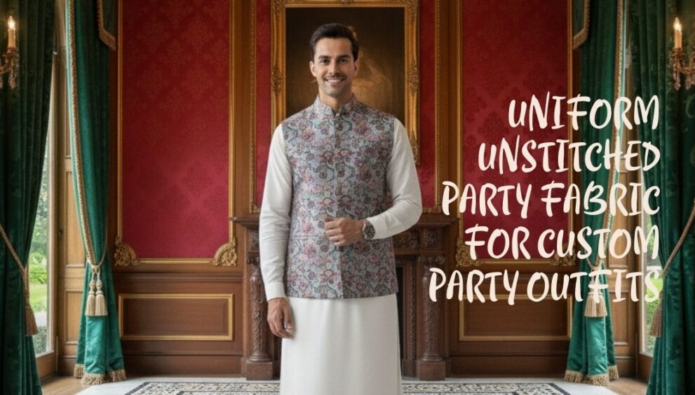 Uniform unstitched party fabric for custom party outfits