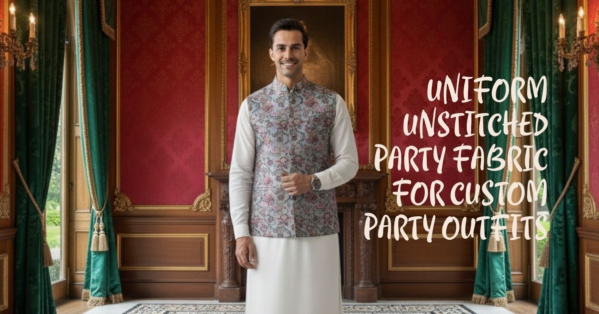 Uniform unstitched party fabric for custom party outfits