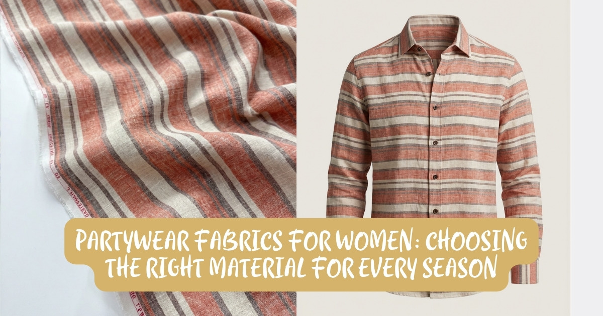 Partywear Fabrics for Women: Choosing the Right Material for Every Season